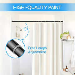 Adjustable Spring Tension Curtain Rod - Heavy Duty