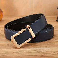 Men's Leather Buckle Belt Business Casual Belts Father's Christmas Birthday Gift