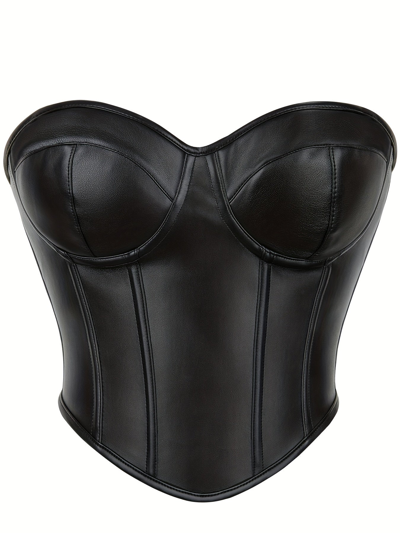 Strapless Corset Bustier Tummy Control Lace Up Push Up Body Shaper