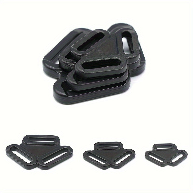 5pc Plastic Triangle Buckle Chest Strap Adjustment Buckle