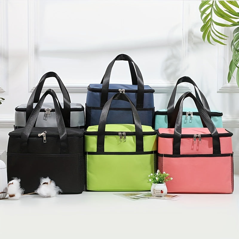 Cationic Insulated Lunch Bag Aluminum Foil Lunch Box Office Picnic Waterproof