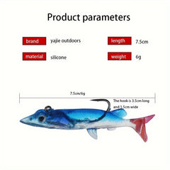 1pc 7.6g Soft Bait Realistic Arrow Tail Fishing Tackle