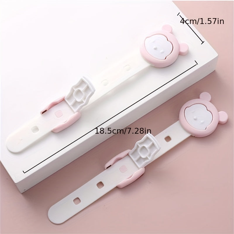 3pcs Adjustable Drawer Safety Locks for Kids & Fridge Protection