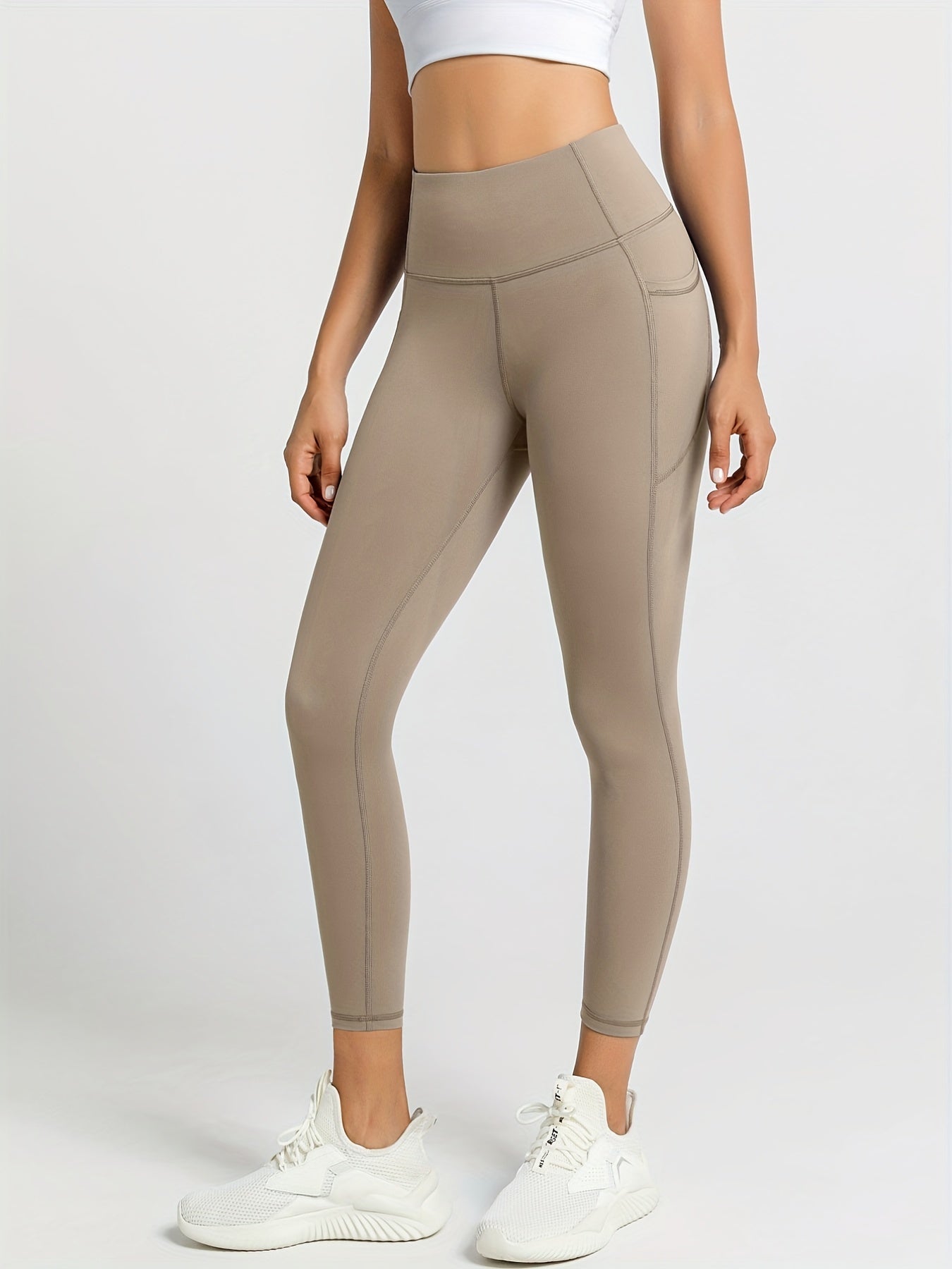 High Waist Elastic Hip Lifting Fitness Pants Women's Underlay Running Pants