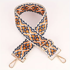 Vintage Pattern Bag Strap Adjustable Strap Coin Purse Wide