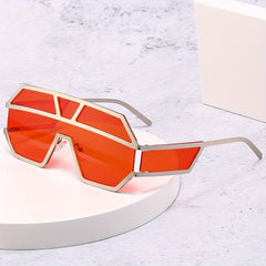 Men's Grid Metal Casual Sunglasses