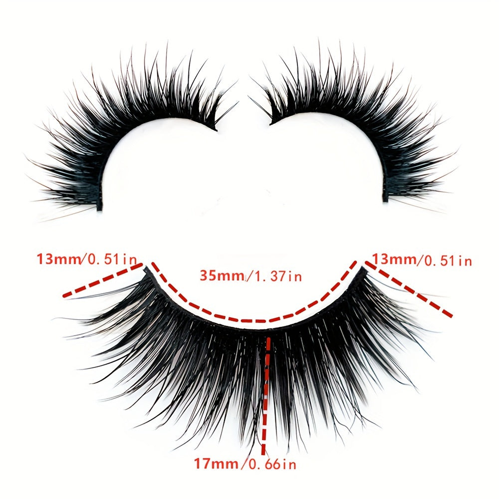 Faux Mink Lashes Natural False Eyelashes for Daily & Party Use 100 Pairs