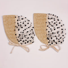 European American Straw Baby Hat