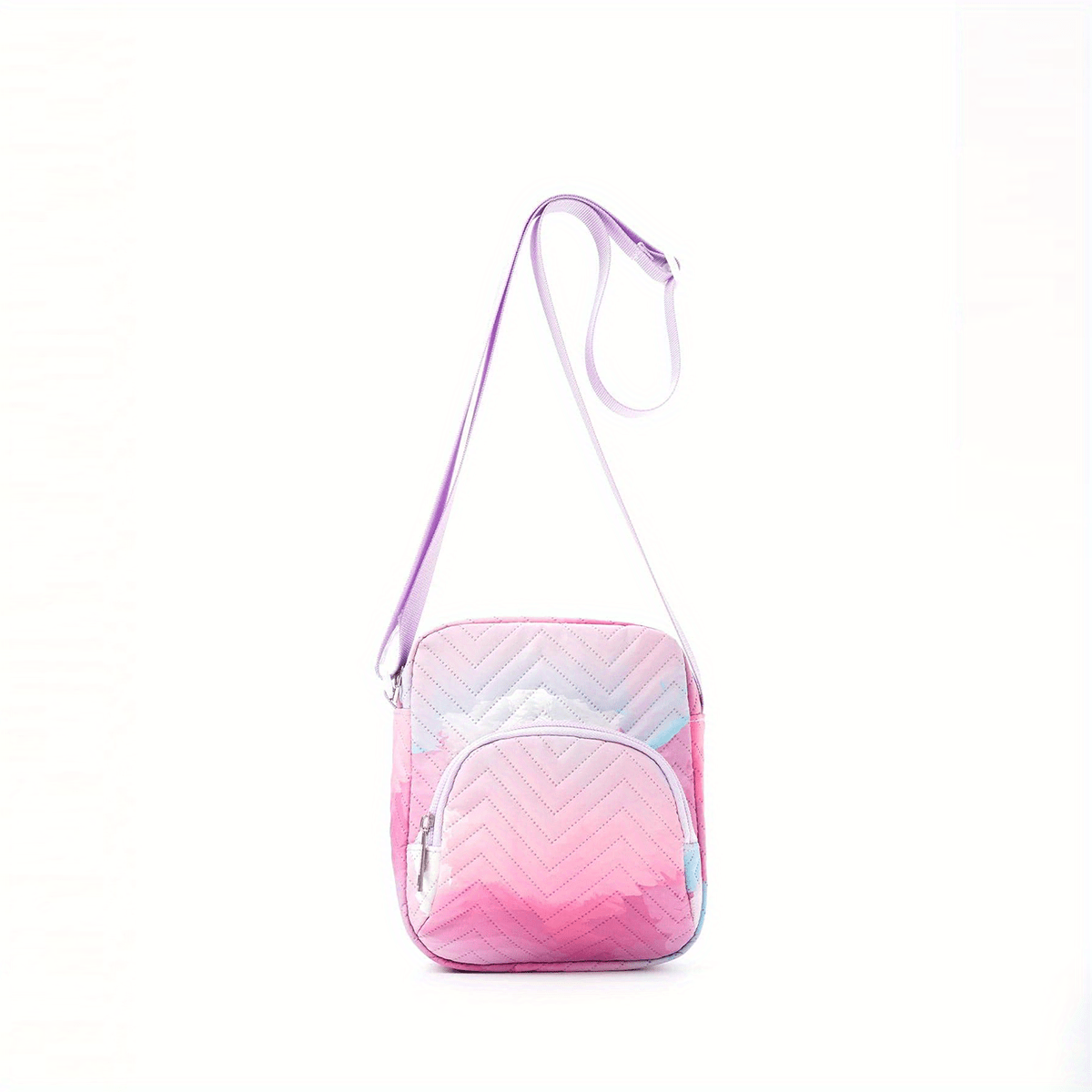 Sweet Gradient Mini Crossbody Bag Rainbow Girl Diagonal Bag Adjustable Strap