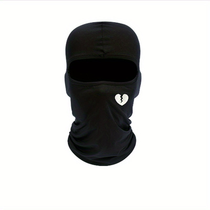 Heartbreak Pattern Print Cycling Pullover Hat
