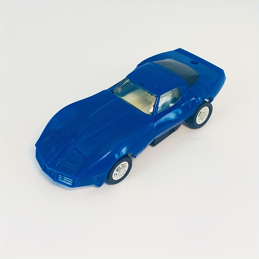 Transforming Race Car to Robot 80s Reissue Toy Set
