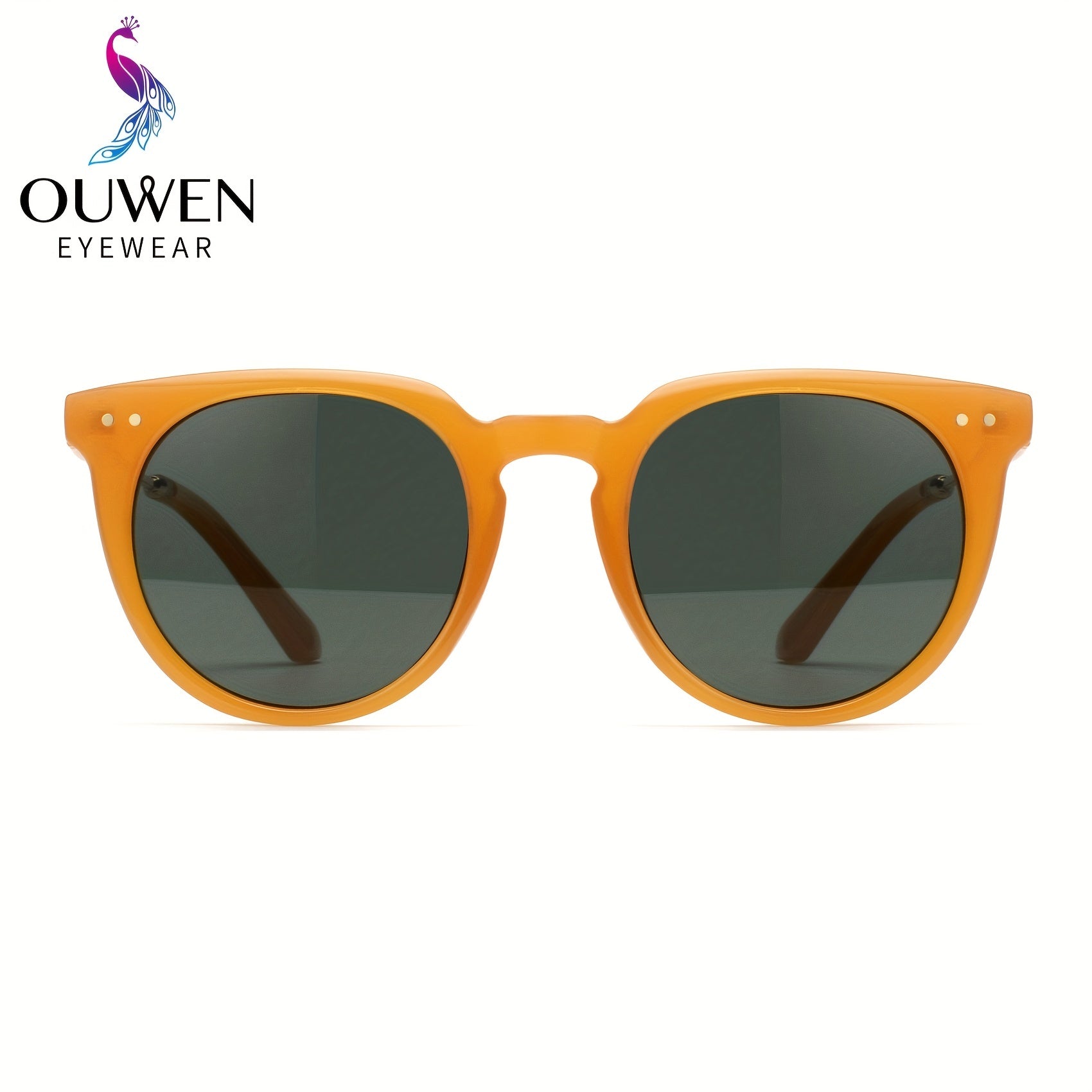 Retro Round Frame Men's Polarized Sunglasses UV Protection Sports Sunglasses