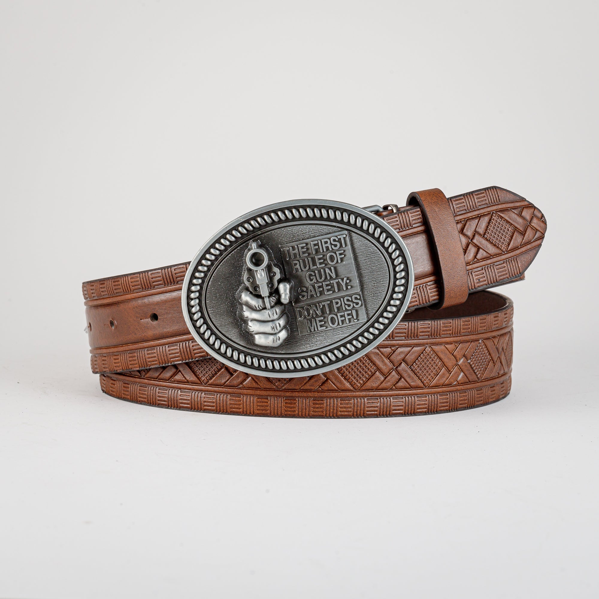 Men's Retro Pistol Pattern Buckle Belt for Party