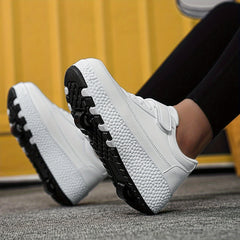 Boy's Roller Shoes With Hook And Loop Fastener