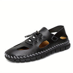 Men's Casual Stitched Sandals with Assorted Colors