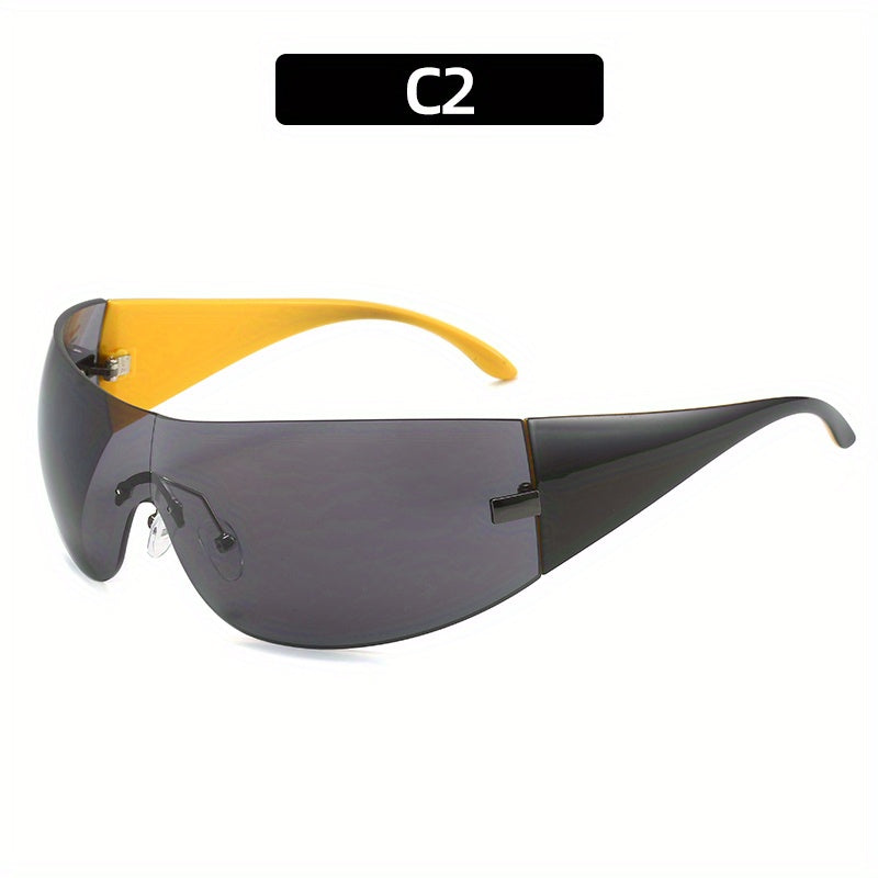 Y2K Gradient Rimless Sunglasses UV400