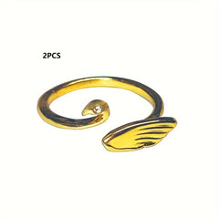 2pcs Adjustable Open Crochet Ring for Finger Knitting Tools