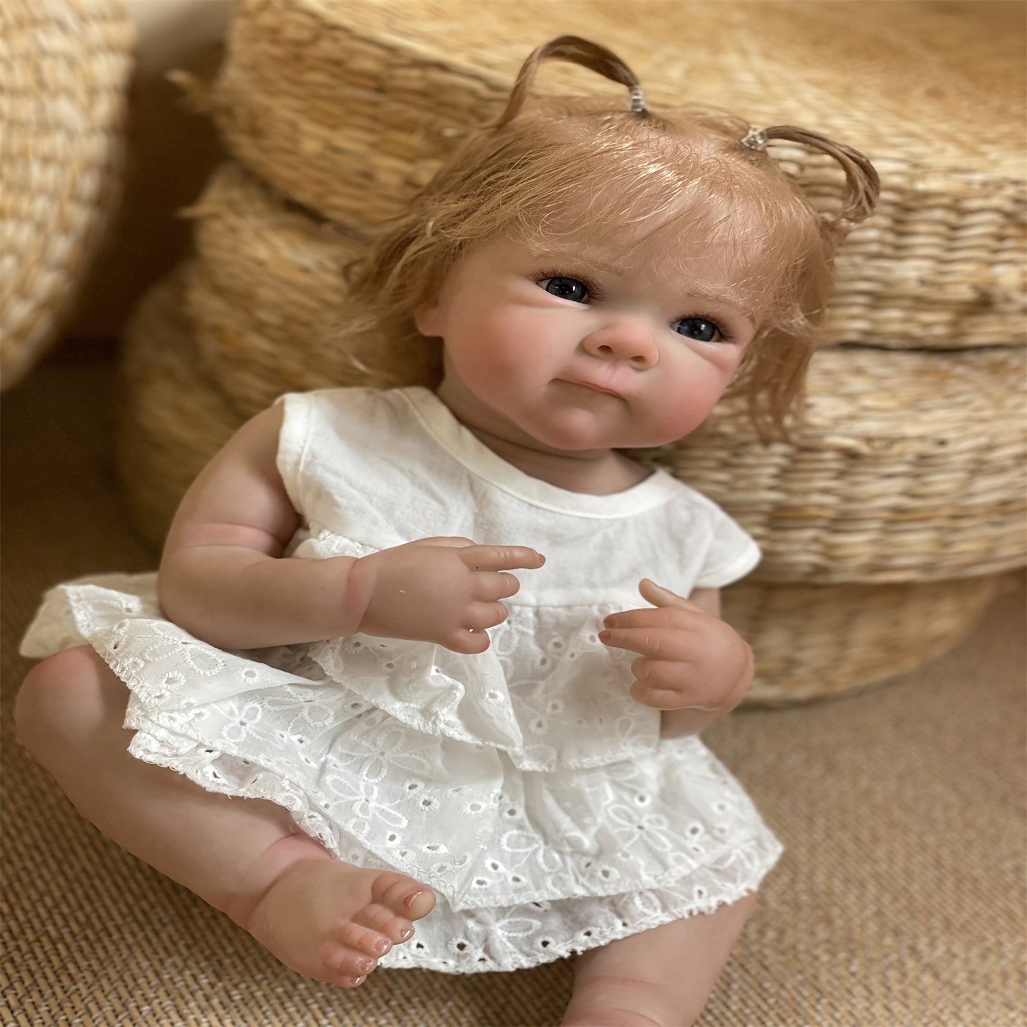Lifelike Bettie Full Body Vinyl Girl Doll with Rooted Hair