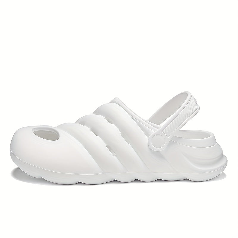 Men's Platform Clogs Hollow Out Garden Shoes