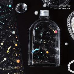 Star Moon Night Series Bronzing PET Sticker 1 Sheet
