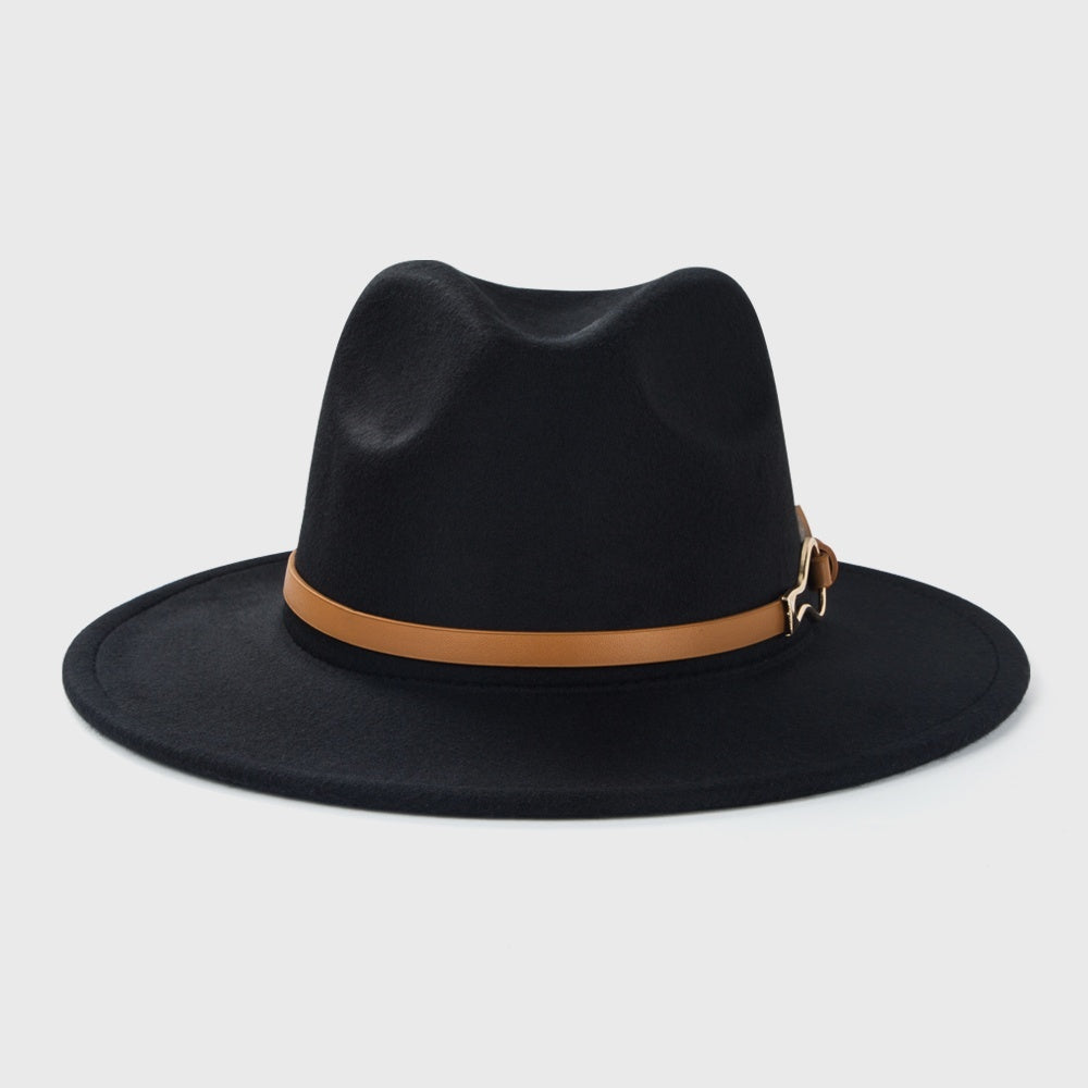 Monochrome Belt Accessory Jazz Hat