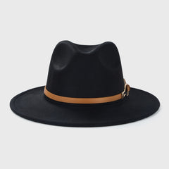 Monochrome Belt Accessory Jazz Hat