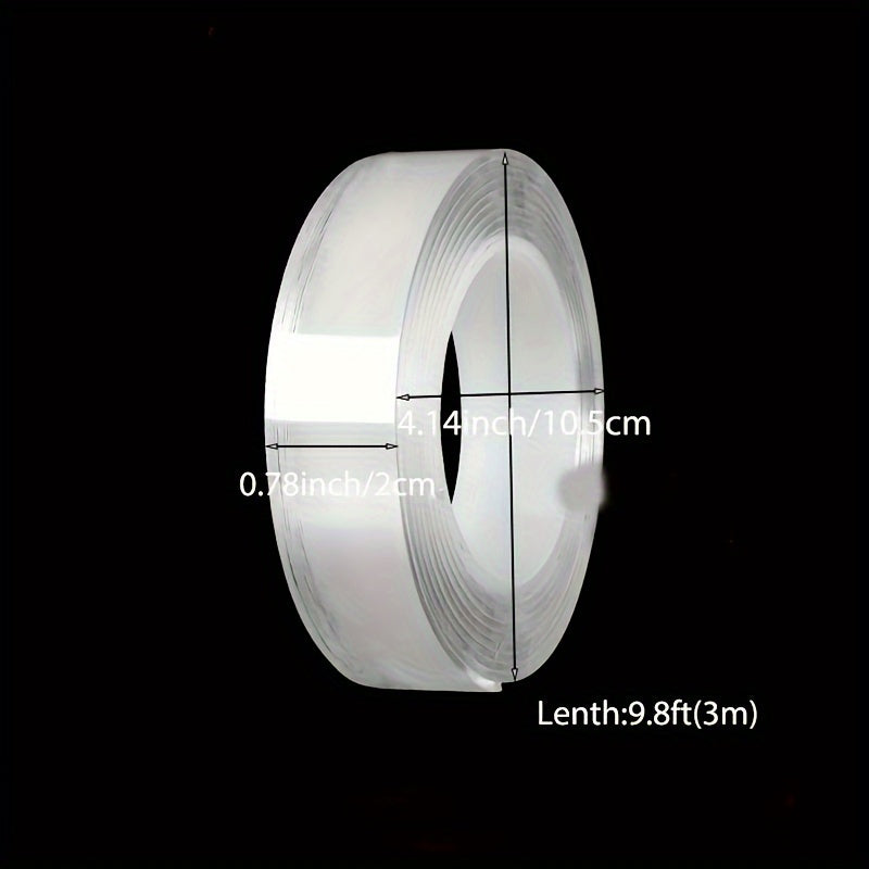 Transparent Nano Tape Washable Reusable Double Sided Tape Adhesive
