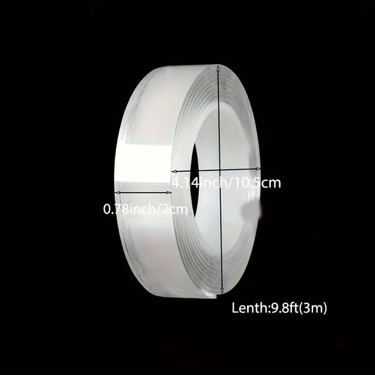 Transparent Nano Tape Washable Reusable Double Sided Tape Adhesive