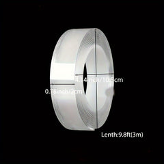 Transparent Nano Tape Washable Reusable Double Sided Tape Adhesive