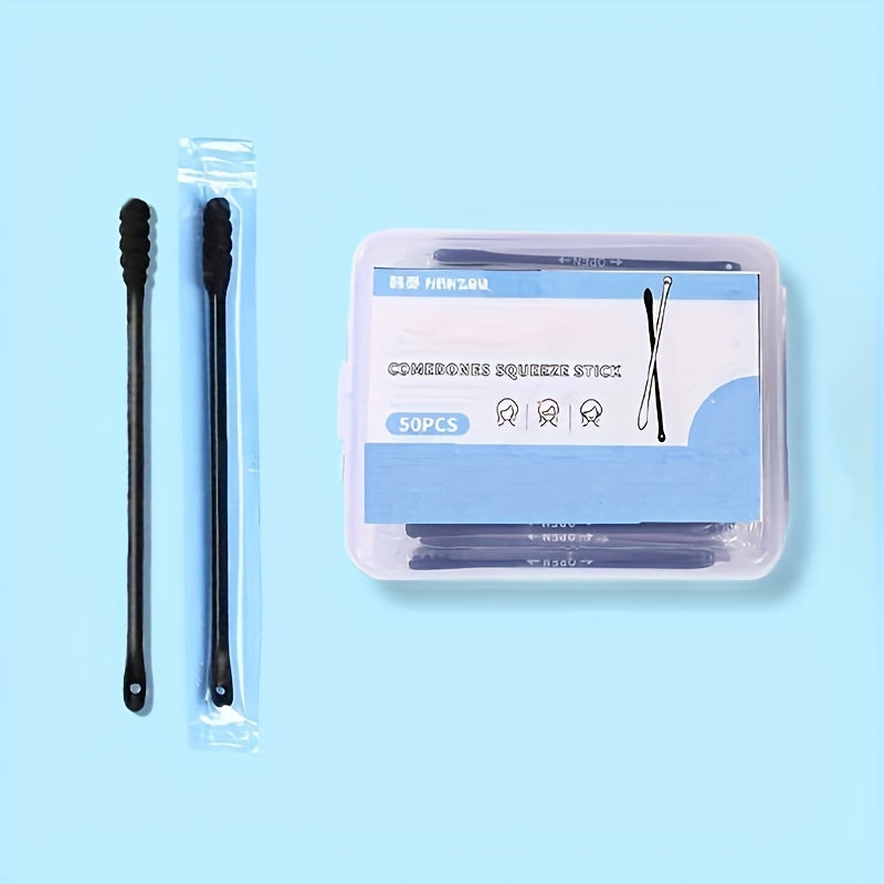 50pcs Disposable Swab Ear Pick Makeup Tip Cleaning Tool