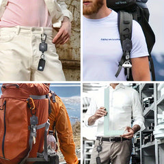 Retractable ID Card Holder Keychain for Outdoor Activities