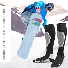 Men's Heated Ski Socks Winter Thermal Crew Boot Socks for Cold Weather