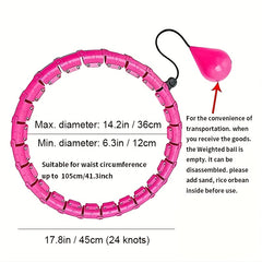 Adjustable Fitness Hoops for Men & Women - Yoga, Pilates & Home Gym Equipment
