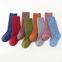 Toddler Knee High Ribbed Socks High Elasticity
