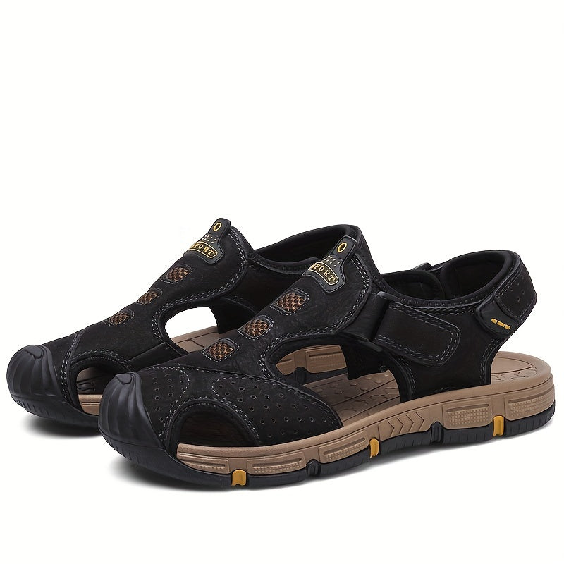 Men's Non slip Sandals Quick Dry Closed Toe Rubber Sole Beach Shoes