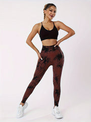 Tie Dye High Waist Butt Lifting Yoga Pants