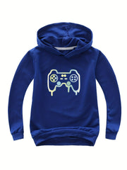 Gamepad Print Hoodies Comfy Pullover Sweatshirt Spring Fall Sports Gift