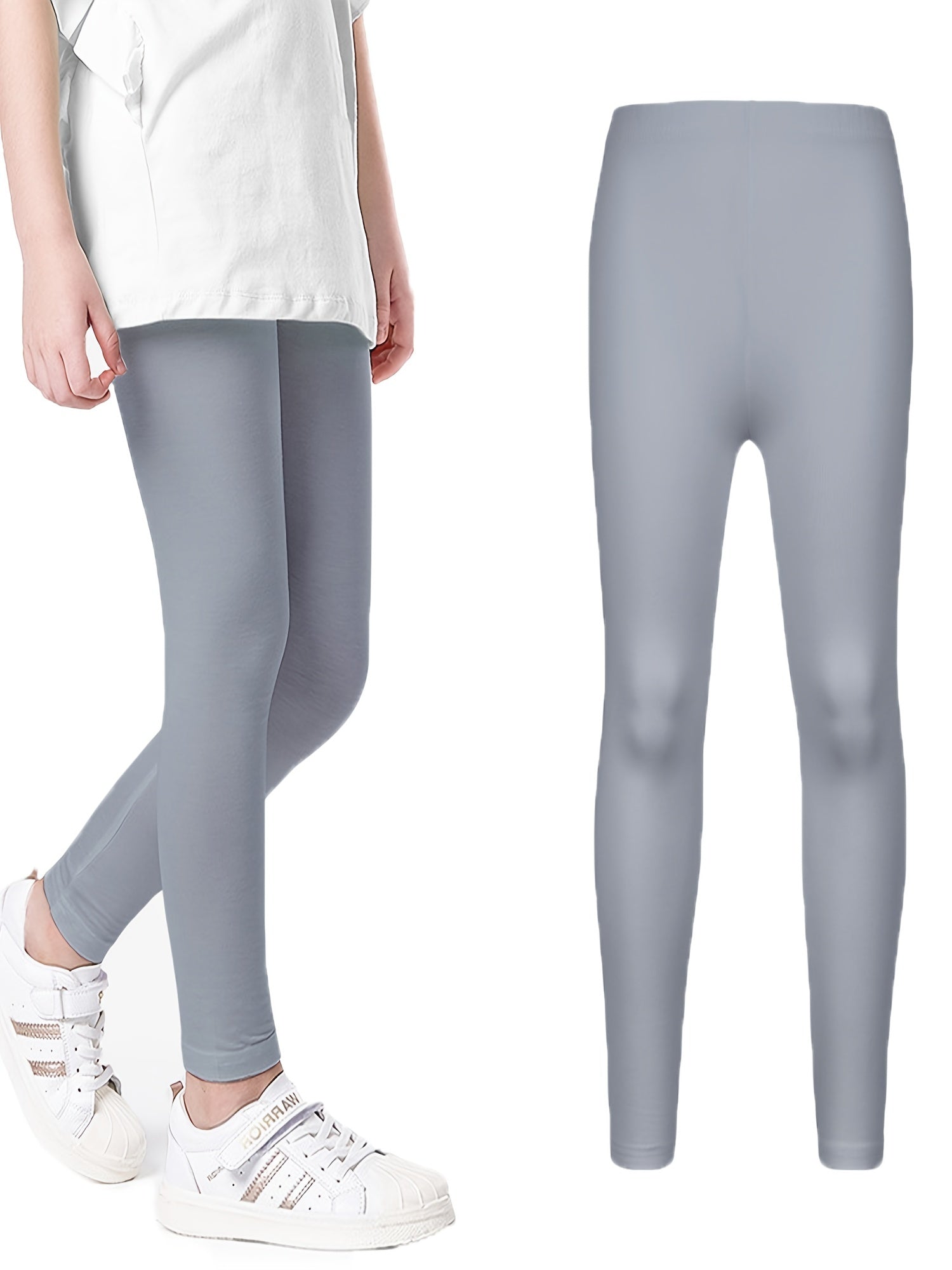 Girls Athletic Leggings Elastic Waist Casual Pants Kids Spring Summer Clothes