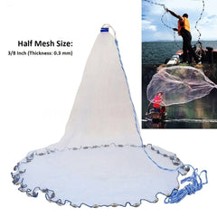 Hand Throwing Net with Fishing Line Accessories
