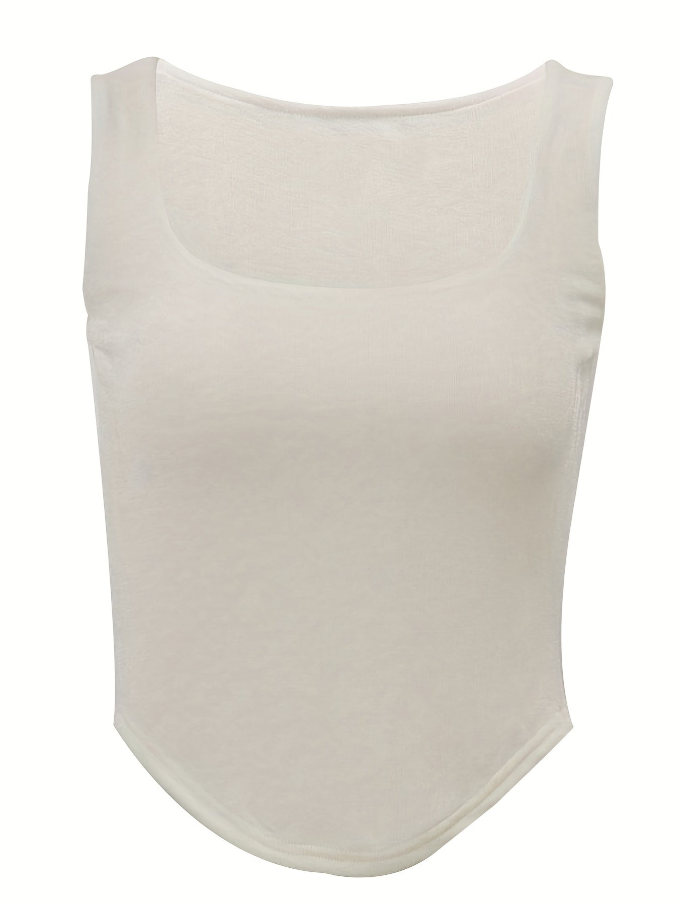 Women's Square Neck Tank Top Sleeveless Sexy Casual Top