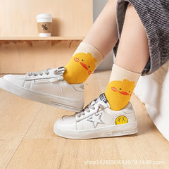 5 Pairs Cartoon Calf Socks for Boys