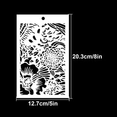 Rose Flower Background Stencils Shoe Stencils Graffiti Stencils DIY Art - 20