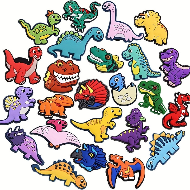 Luminous Dinosaur Charms for Crocs - Fun Shoe Decorations