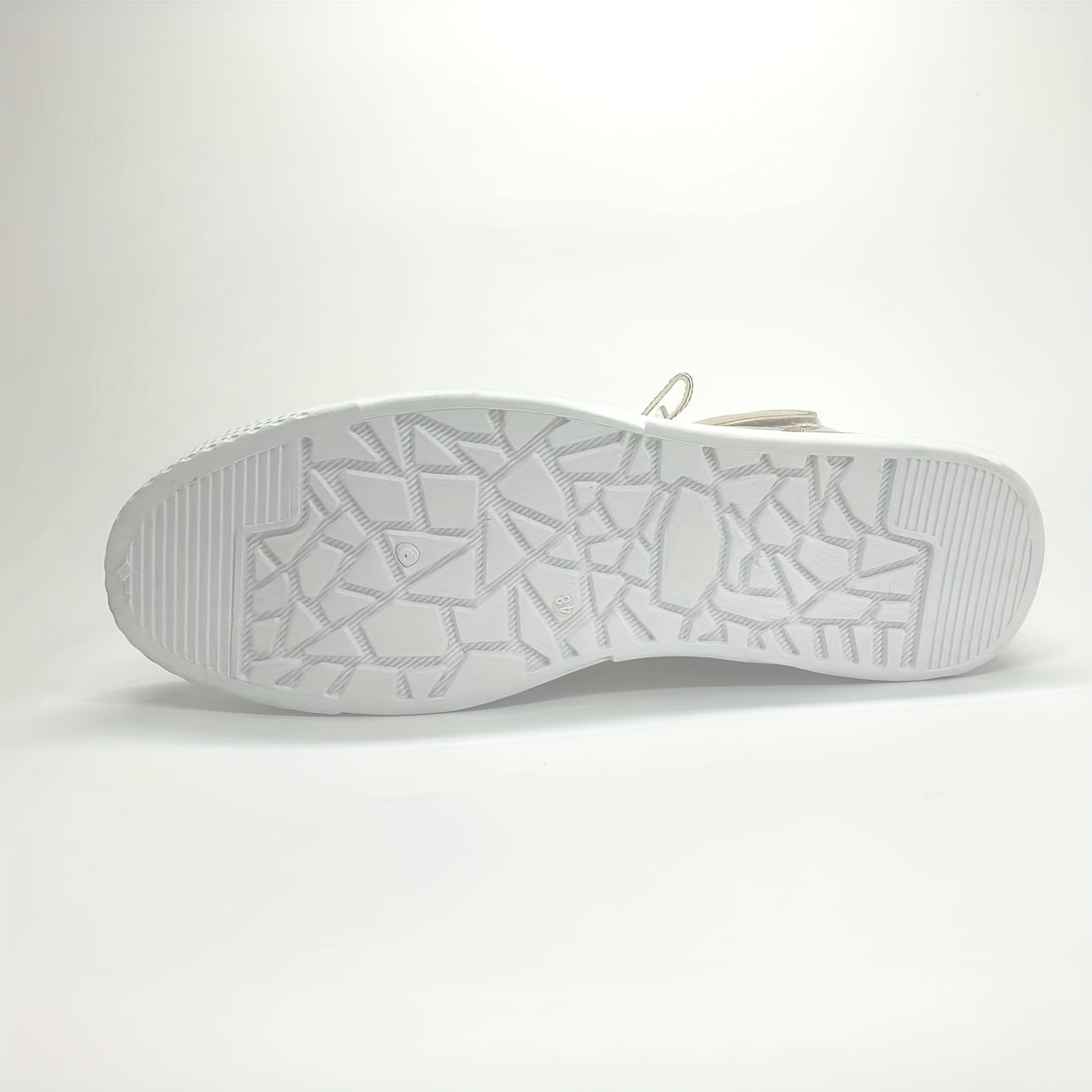 Men's High Top Lace-up Sneakers with Hook and Loop Fastener