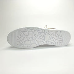 Men's High Top Lace-up Sneakers with Hook and Loop Fastener