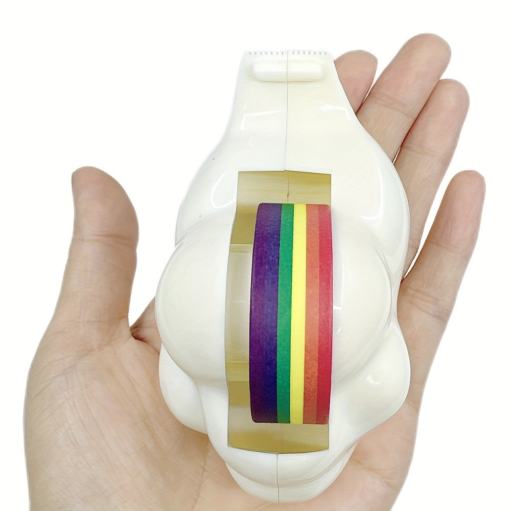 Cartoon Cloud Rainbow Tape Dispenser & Cutter