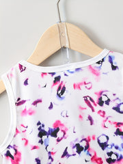 Teen Leopard Print Tank Top & Shorts Set for Summer