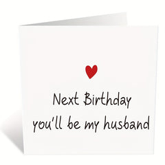 Funny Fiance Birthday Card For Him Husband Card Romantic Love Card