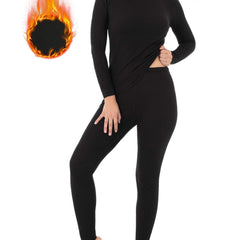 2pcs Thermal Yoga Set Ribbed Top & Leggings Women's Activewear
