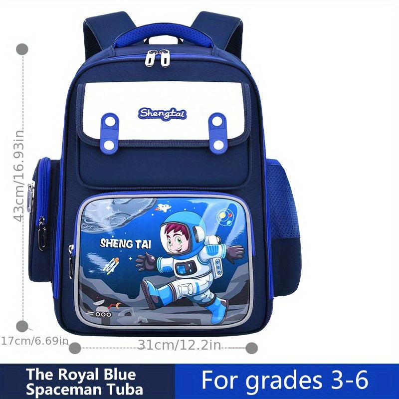 Kids Spine Protection Backpack Boys Girls Cartoon Elementary School Student Grad